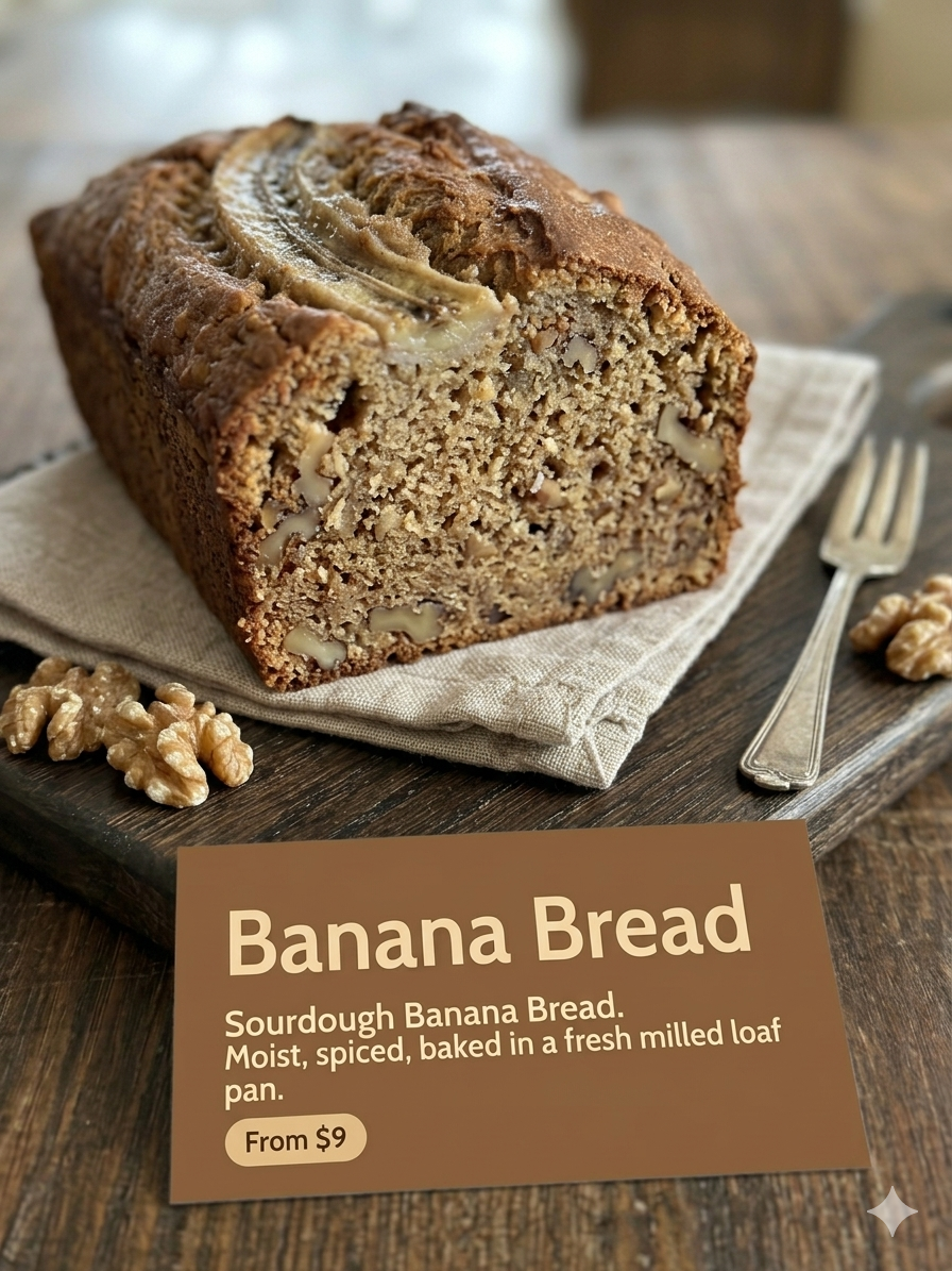 Sourdough Banana Bread